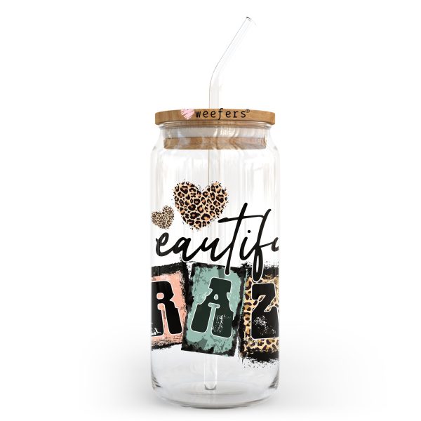 Beautiful Crazy 20oz Libbey Glass Can UV DTF or Sublimation Wrap - Decal Transfer For Cheap - Image 2