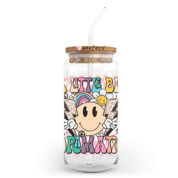 A Little Dramatic 20oz Libbey Glass Can UV DTF or Sublimation Wrap - Decal Discount - Image 2