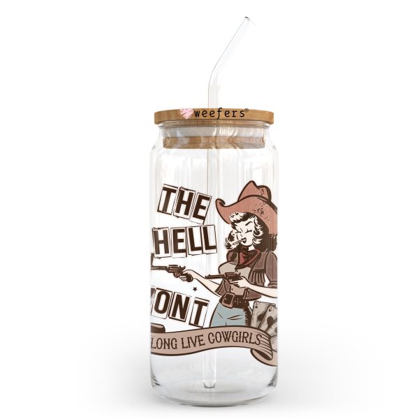 The Hell I Won t  20oz Libbey Glass Can UV DTF or Sublimation Wrap - Decal Transfer Supply - Image 2