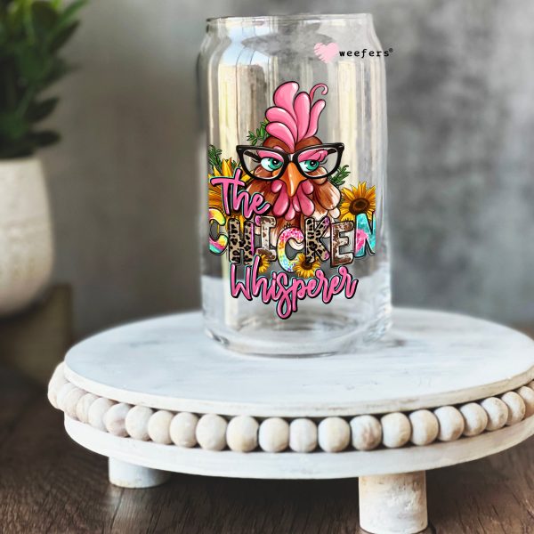 Chicken Whisperer 16oz Libbey Glass Can UV DTF or Sublimation Wrap - Decal Hot on Sale - Image 2