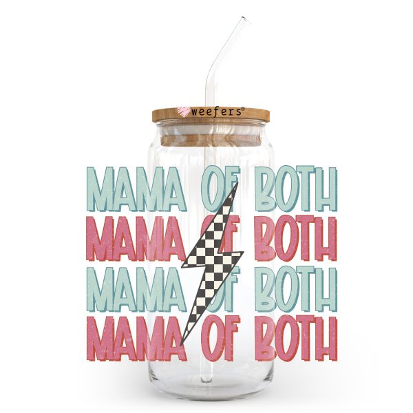 Mama Of Both 20oz Libbey Glass Can, 34oz Hip Sip, 40oz Tumbler, 24oz Cold Cup UV DTF or Sublimation Decal Transfer Supply