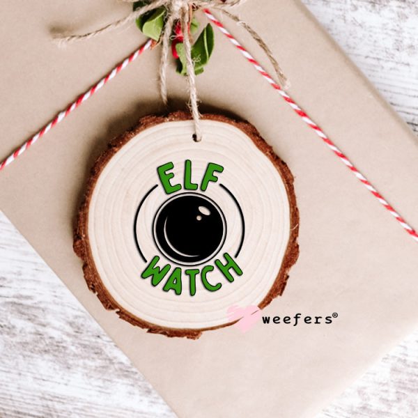 Elf Watch Christmas Ornament UV DTF Decal Transfer Online Hot Sale