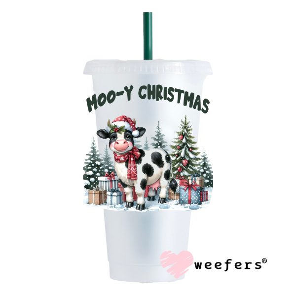 Mooy Christmas Cow UV DTF Decal Online Hot Sale - Image 4