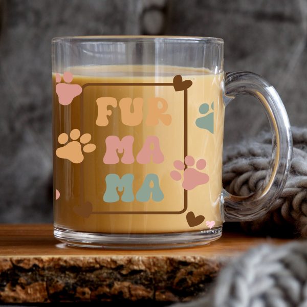 Fur Mama 11oz Coffee Mug UV DTF or Sublimation Wrap - Decal Sale