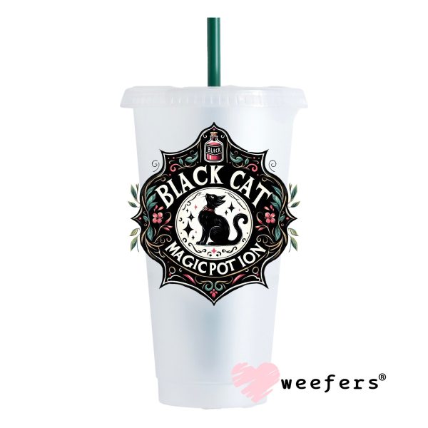Black Cat Magic Potion Halloween UV DTF Decal Discount - Image 4