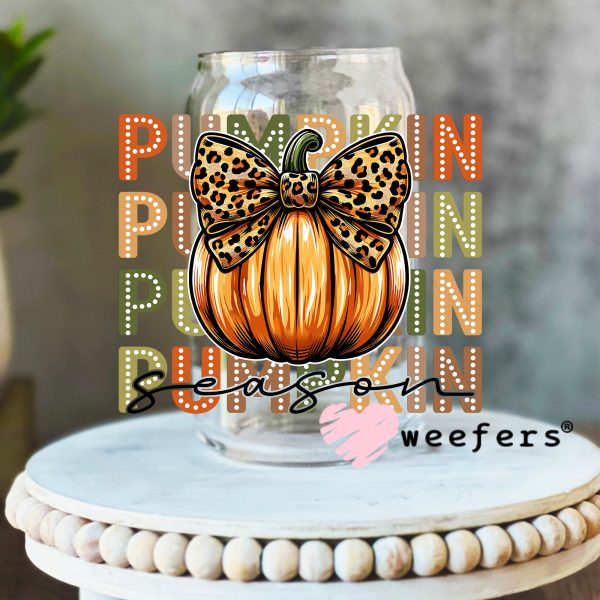 Coquette Pumpkin Fall UV DTF Decal Online