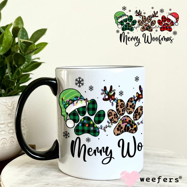 Merry Woofmas Dog Christmas UV DTF Decal Supply