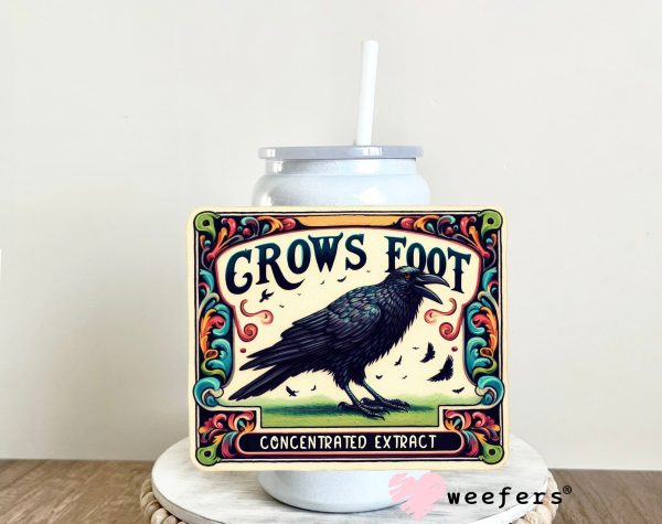 Crow s Foot Colorful Halloween UV DTF Decal Hot on Sale - Image 3