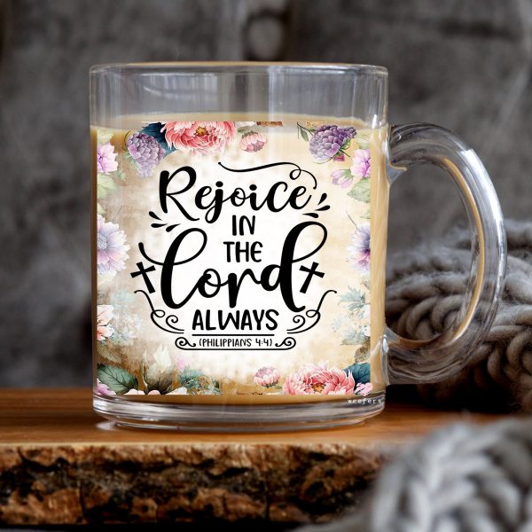 Rejoice in the Lord 11oz Coffee Mug UV DTF or Sublimation Wrap - Decal Fashion