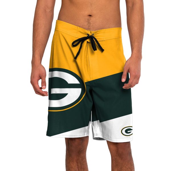 Green Bay Packers NFL Mens Color Dive Boardshorts Online Hot Sale - Image 2