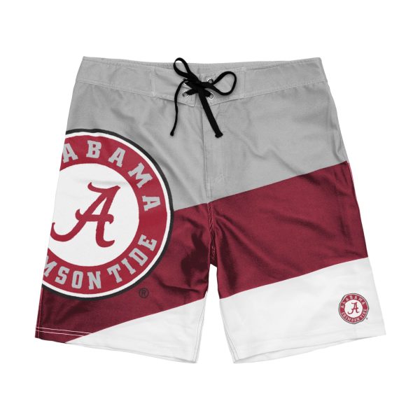 Alabama Crimson Tide NCAA Mens Color Dive Boardshorts For Cheap - Image 3