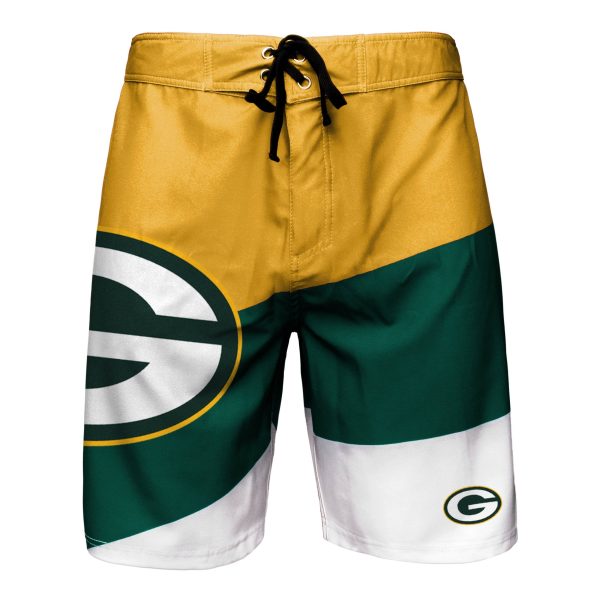 Green Bay Packers NFL Mens Color Dive Boardshorts Online Hot Sale