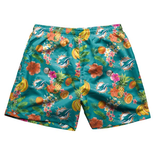 Miami Dolphins NFL Mens Fruit Life 5.5  Swimming Trunks Online now