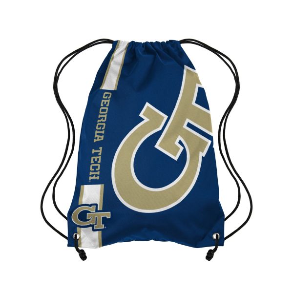 Georgia Tech Yellow Jackets NCAA Big Logo Drawstring Backpack Online
